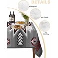 thumbnail image 2 of Red Gray Table Cloth, Southwest Retro Ethnic AztecTexture Bohemian Waterproof Tablecloth for Rectangle Tables, Reusable Washable Fabric Table Cover for Restaurant Kitchen Dining Tables 60"x84", 2 of 6