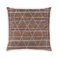 thumbnail image 2 of Ahgly Company Mid-Century Moderne Urbain Carré Rouge Sang Brun Jeter Oreiller, 18 Pouces par 18 Pouces, 2 of 6