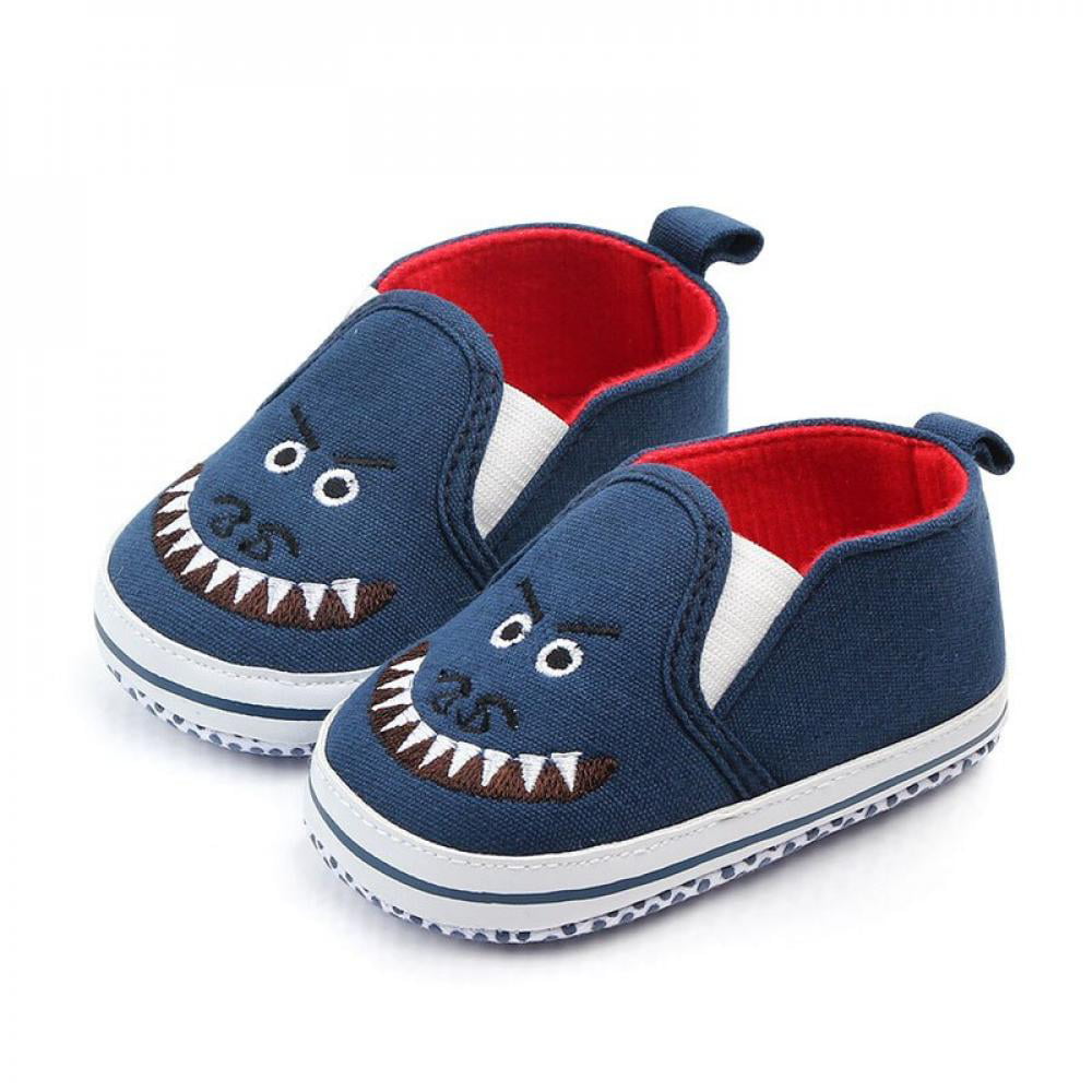 Baby Kids Girl Boys Cartoon Shark First Walkers Shoes Toddler Newborn Prewalkers