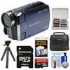 Bell & Howell DV30HD 1080p HD Digital Video Camera Camcorder (Blue) with 16GB Card + Case + Flex Tripod + Kit