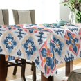 thumbnail image 5 of Yayeee Tablecloths 54" x 54" Rectangle Wrinkle Resistant Party Table Cover, Navy Blossom Mosaic, 5 of 8