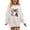 White, variant on Cethrio Girls Halloween Sweatshirts Size 14, Printed Long Sleeve Party Fleece-lined Halloween Tops Orange