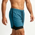 thumbnail image 6 of RFQWOVSR Mens Shorts 2 In 1 Running Athletic Shorts Loose Fit 5 Inch Breathable Outdoor Casual Summer Shorts XS, 6 of 6