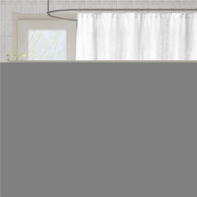 Kensie Metallic Sparkle Water Repellent Treatment Shower Curtain 70x72" 