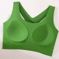 thumbnail image 6 of Hxshgdsn Women Seamless Bras Solid Color Lifting Gathering Bralettes Breathable Sportwear（Green/L）, 6 of 8
