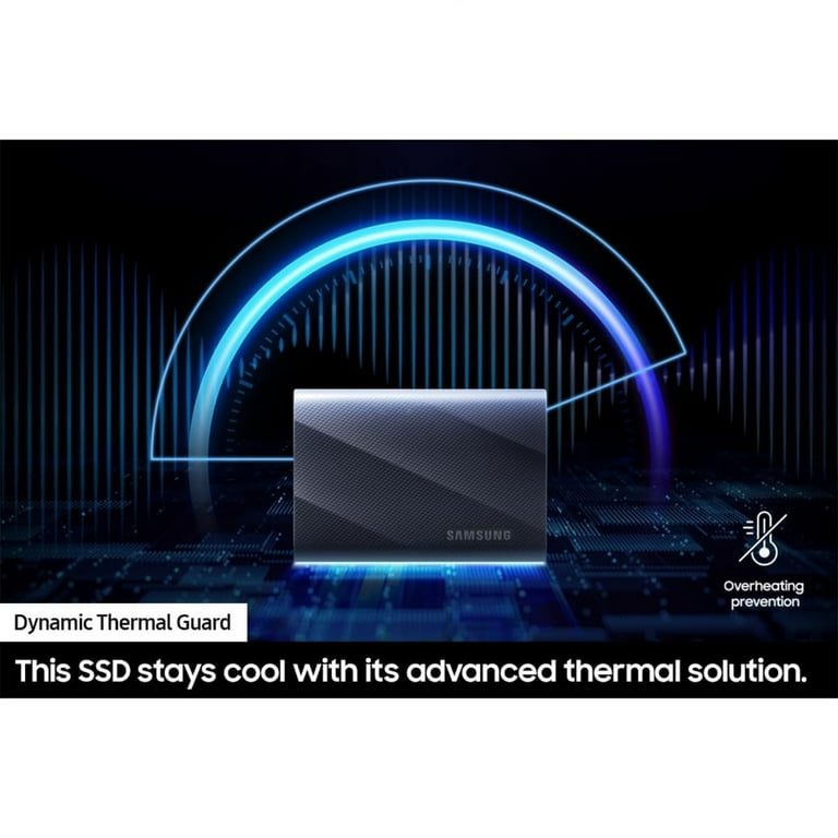 Samsung MU-PG2T0B/AM T9 2TB Portable SSD, USB 3.2 Gen 2x2 2,000 MB