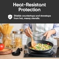 thumbnail image 3 of Omniware Simsbury Spoon Rest - Stoneware Kitchen Spoon Holder, Heat-Resistant with Lead-Free Glaze, 8.25” with Arched Handle, Dishwasher Safe for Easy Cleaning (Black), 3 of 7