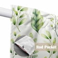 thumbnail image 4 of Sage Green Leaves Swag Valances for Windows, Kitchen Curtains 36 Inch Length 2 Panels Set, Summer Botanical Farmhouse Leaf Watercolor Short Curtains for Small Windows Rod Pocket Cafe Curtains 28"x36", 4 of 8