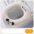 thumbnail image 2 of Thicker Bathroom Toilet Seat Cover Pad with Handle Soft Toilet Lid Cover Cushion Thicker Washable Fits All Oval Toilet Seats (White), 2 of 6