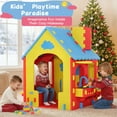 thumbnail image 5 of iRerts Kids Playhouse, EVA Foam Cottage Playhouse for Kids Ages 2+, Indoor Play House with Play Kitchen, Toddler Play Equipment Toys Pretend Playhouse for Boy Girl Gifts, No-Tools Required Assembly, 5 of 8