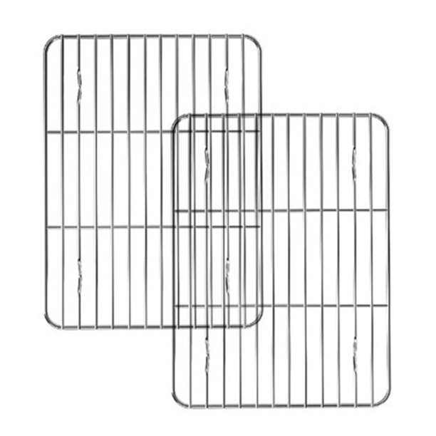 HK10676-Grilles De Barbecue En Acier Inoxydable 304. Outil De Cuisson Rectangulaire Avec Pied