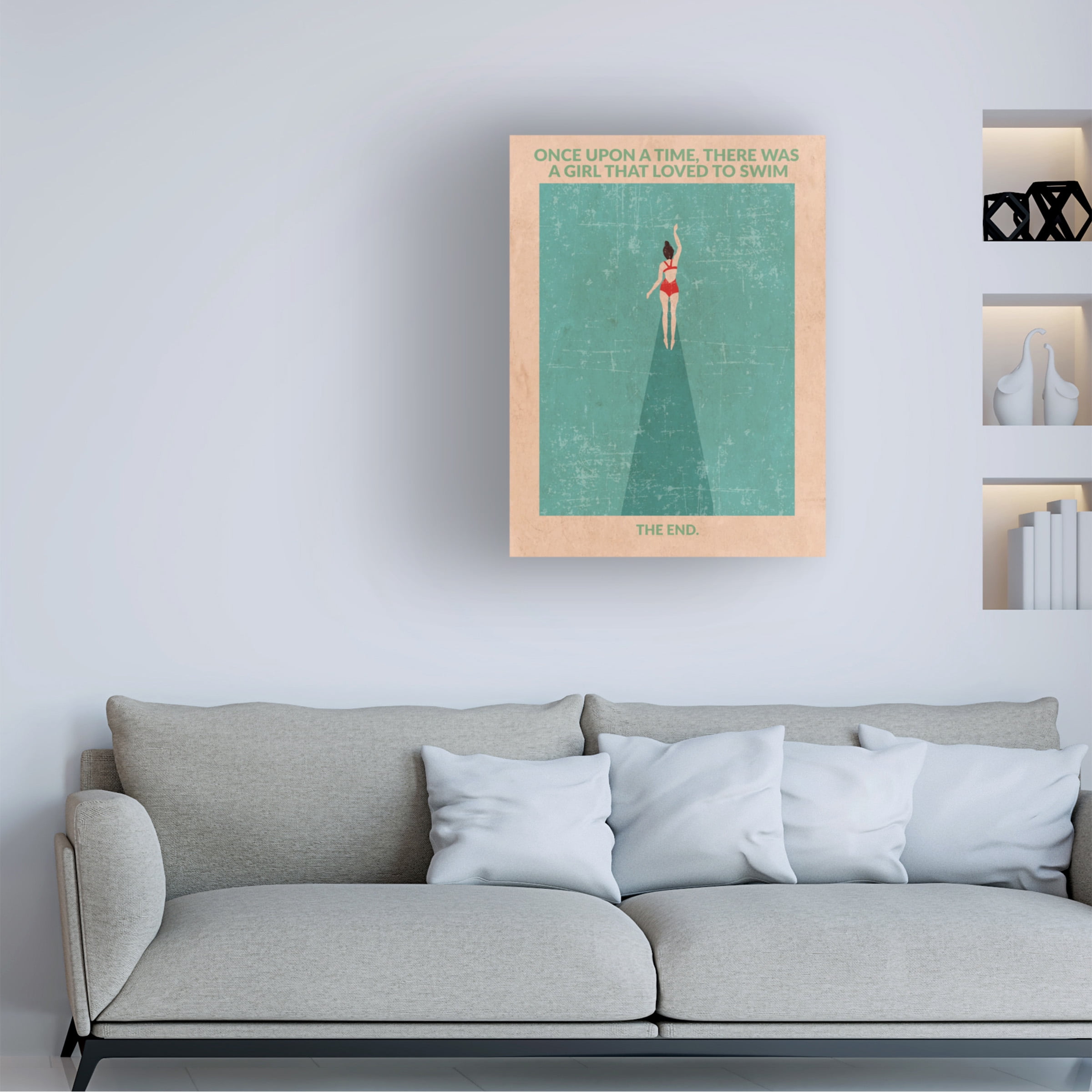 Jon Downer 'In the Open Water' Canvas Art