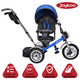 thumbnail image 3 of Triciclo para Niños JOYKOO Reclinable Giratorio 360 Azul 35 kg, 3 of 8