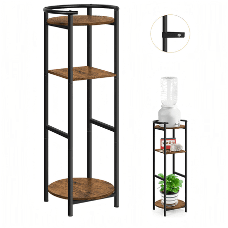 OYEAL 3-Tier Water Dispenser Stand, Water Jug Stand with Storage Shelf, Heavy Duty Water Bottle Holder Stand for 1-5 Gallon Bottle Dispenser