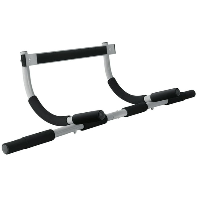 Graflsoa Barre de Traction Réglable pour Entrée - Installation Sans Perçage, Couleur Aléatoire Noir/argent, Supporte jusqu'à 150kg/330lb
