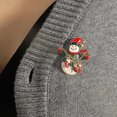 thumbnail image 2 of Farfi Broche de Navidad Colorido Festivo Brillante Diamante de imitación con incrustaciones Todo fósforo Decoración Regalo Moda Navidad Muñeco de Nieve Medias Broche Pin Joyería Ropa Ac, 2 of 5