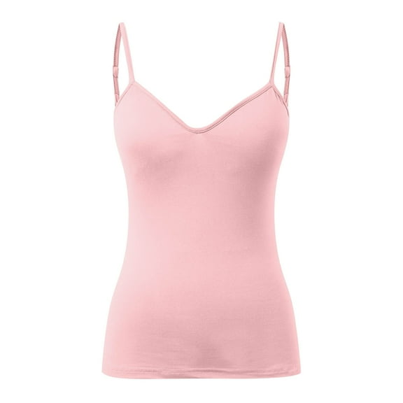 Women's Layering Camisole Tank - Adjustable Spaghetti Strap Undershirt (3X/4X Plus Sizes)