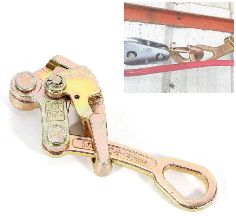 Cable Wire Rope Haven Jaw Pulling Puller Grip Multifunctional 2204 Lbs 1 Ton  # 