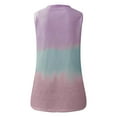 thumbnail image 4 of Babysbule Womens Tank Tops Womens Sling Shirts V-Neck Tie-Dye Print Summer Sleeveless Tank Casual Tops, 4 of 5