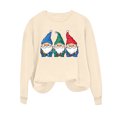 thumbnail image 4 of Xdegoge Christmas Sweatshirts for Women Plus Size Crew Neck Long Sleeve Tops Xmas Tree Graphic Shirts Merry Christmas Party Outfit Holiday Shirts, Khaki XL, 4 of 6