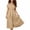 v#43Coffee185, variant on Rggeeun Womens Dresses Solid Color Short Sleeve Collar Loose Fit Knit Elastic Lightweight Fabric Ankle-Length For Summer Beach Cute Sundress,Coffee,L