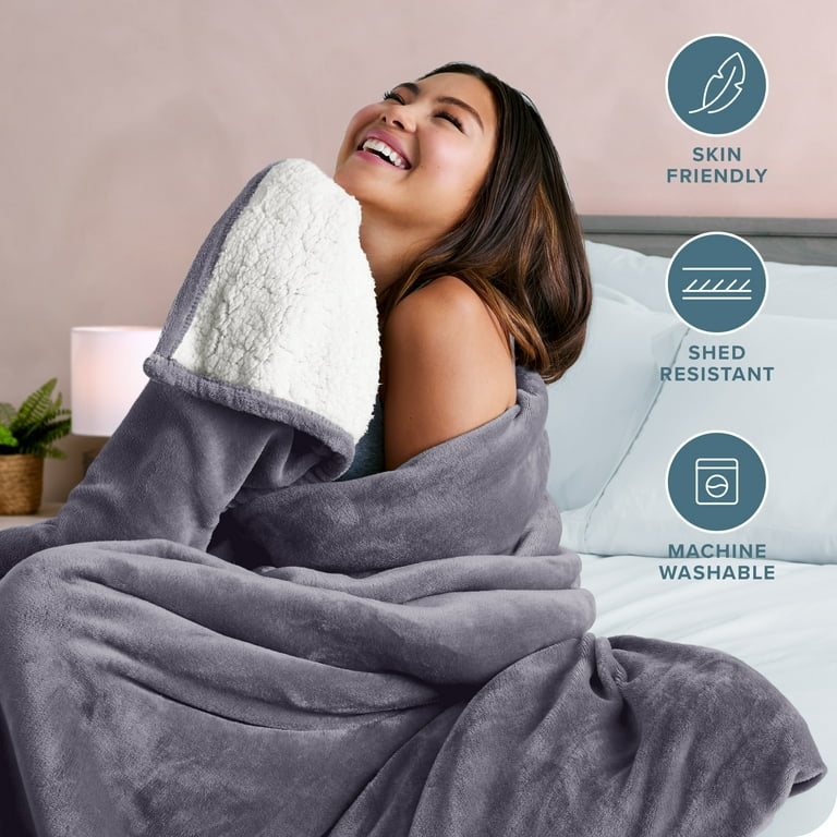 Fluffy fleece blanket best sale