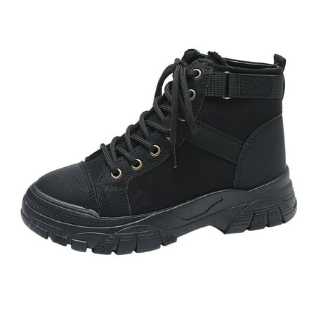 DVKOVI Wide Calf Cowboy Boots Women Short Cowboy Boots for Women Lightweight Casual Sneakers for Gym Travel Work Round Head Boots Classic Casual Walking Shoes for Women Heel Boots Black 38