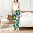 thumbnail image 4 of Fotbe Lemon and Leaves Pantalones de Pijama para Mujer, Pantalones de Dormir, Pantalones Pj con Cordón y Bolsillos-X-Large, 4 of 6