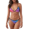 thumbnail image 1 of Fotbe Rainbow Glitter Cute Traje de Baño para Mujer de Dos Piezas – Bikini Sexy de Tirantes Tipo Halter con Diseño Triangular, 1 of 6