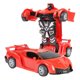 thumbnail image 4 of 2 en 1 coche Diecast juguete deformación de una tecla transformar coche Robot juguete niños regalo JShteea El nuevo, 4 of 6