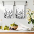 thumbnail image 3 of Grey Botanical Kitchen Towels Set of 2, Dragonfly Flower Leaf Retro Ink Style Absorbent Dish Towels for Kitchen, Microfiber Hand Towel, Quick Drying Tea Towel for Cleaning Decorative Dishcloths, 3 of 7