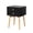 Black, variant on Tcbosik 2-Drawer Nightstand with Rubber Wood Legs, Mid Century Modern Bedroom Side/End Desk for Small Space, Black