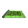 thumbnail image 2 of Ahgly Company Indoor Round Oriental Green Traditional Area Rugs, 5' Round, 2 of 4