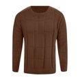 thumbnail image 5 of Pullover Sweaters for Men Long Sleeve Relaxed Fit Casual Crewneck Knit Sweater Fall Winter Clothes, 5 of 5