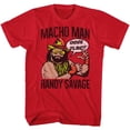 thumbnail image 1 of Macho Man Icons Oooh Yeah Adult Short Sleeve T Shirt, 1 of 2