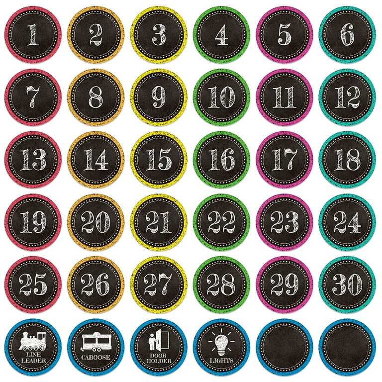 WaaHome Number Spot Markers Stickers,4 Number Spot Markers and