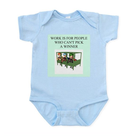 CafePress - Horse Racing Gifts T Shirts Infant Bodysuit - Baby Light Bodysuit, Size Newborn - 24 Months