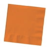 Party Central Club Pack of 500 Sunset Orange Premium 3-Ply Disposable Beverage Napkins 5"
