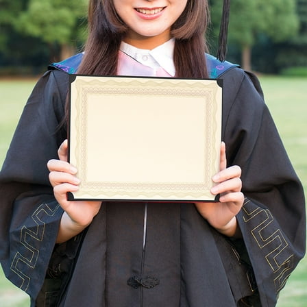 GOOHOCHY Blank Certificate Paper for Printing Beige Color Great for Home Use Award Ceremonies 8 5 x 11 inches