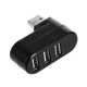 thumbnail image 1 of 3 Port USB 2.0 Hub USB Port Splitter USB 2.0 Expander 90°-180° Degree Rotatable for Laptop PC Tablet, 1 of 5
