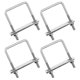 thumbnail image 1 of 4 Pcs M6 Square U-bolts U Bolts Fastener For Industrial Hardware Pipe Outer Dia U Bolt Marine Boat Deck, 1 of 5
