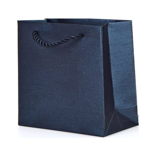 Guardurnaity Banquete de boda Pendientes Relojes Pulseras Bolsa de papel Tienda Centro comercial Diseño simple Caja de regalo de joyería plegable Ropa, zapatos y accesorios Miscelánea Azul L