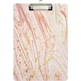 thumbnail image 2 of GZHJMY Funny Gold Rose Marble Acrylic Clipboard Letter Size 9" x 12.5" Decorative Clipboard with Low Profile Gold Metal Clip for Office School Student Women Whiteboard Clipboards, 2 of 7
