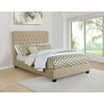 thumbnail image 3 of Chloe Tufted Upholstered California King Bed Oatmeal, 3 of 4