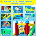 thumbnail image 2 of COCOFISH 9-in-1 Inflatable Bounce House with Dual Slides, Trampoline, Climbing Wall, Ball Pit and Play Cannon for Kids Ages 3–6, Indoor or Outdoor Play, 2 of 10