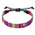 thumbnail image 1 of Color Rope Woven Bohemia Adjustable Boho Surfer for Men Women Thin String Rope Handmade Beach Colorful, 1 of 3