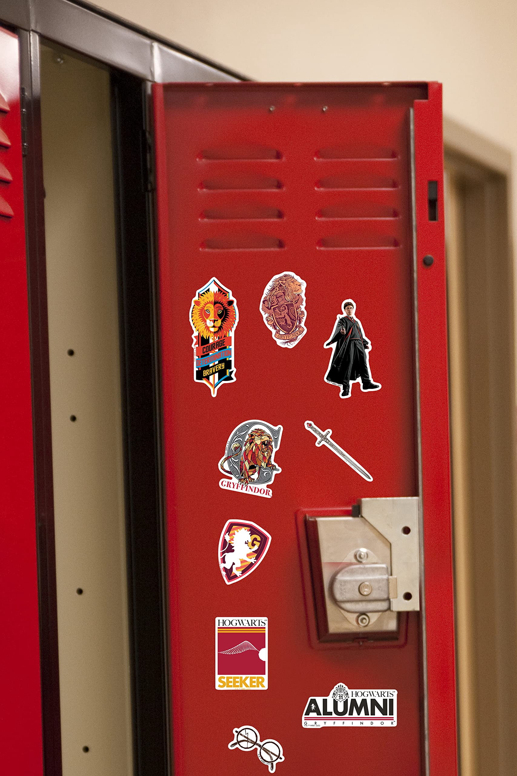 Harry Potter Gryffindor Theme 200ct Vinyl Decals  House Crests, Lion Symbols & Characters for Laptop, Water Bottle, Scrapbooking, Tablet, Indoor & Outdoor