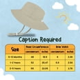 thumbnail image 3 of Protective Baby Sun Hat With UPF 50+ Protection Adjustable Infant Summer Beach Bucket Hats For Boy & Girl Breathable Toddler Swim Pool Play Sunhat With Wide Brim 12-24 Months Beige (46-50 cm), 3 of 5
