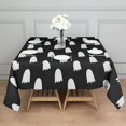 thumbnail image 3 of Happy Halloween Square Table Cloth Wrinkle Resistant Washable Table Covers Horror Pumpkin Ghost Table Cloths for Halloween Birthday Wedding Graduation (52x52 Inch), 3 of 6