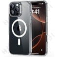 thumbnail image 1 of Magnetic Case For iPhone 16 15 14 13 11 Pro Max Plus XS Max XR 7 8 Plus Crystal Clear Protective with Magsafe Transparent Cover Transparent iPhone 11 Pro, 1 of 5